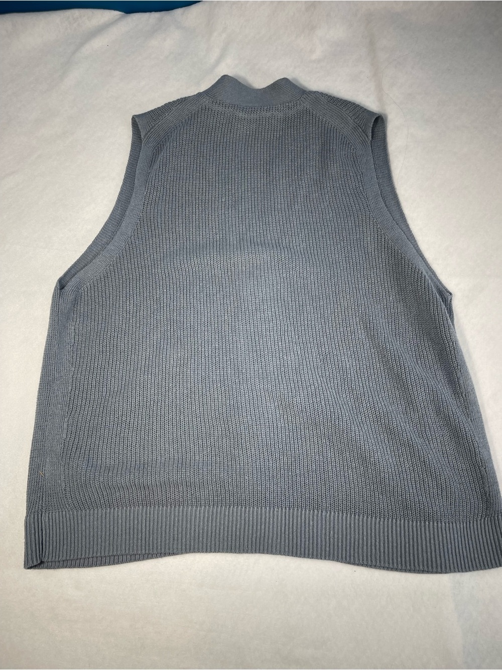 Contemporaine Par Simons Linen Blend Sweater Vest Gray Button Front Women’s L - Picture 7 of 9